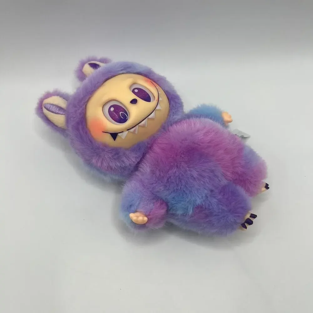 2PCS The Monsters Labubu Catch Me If You Can Plush Keychain Blue & Purple Set
